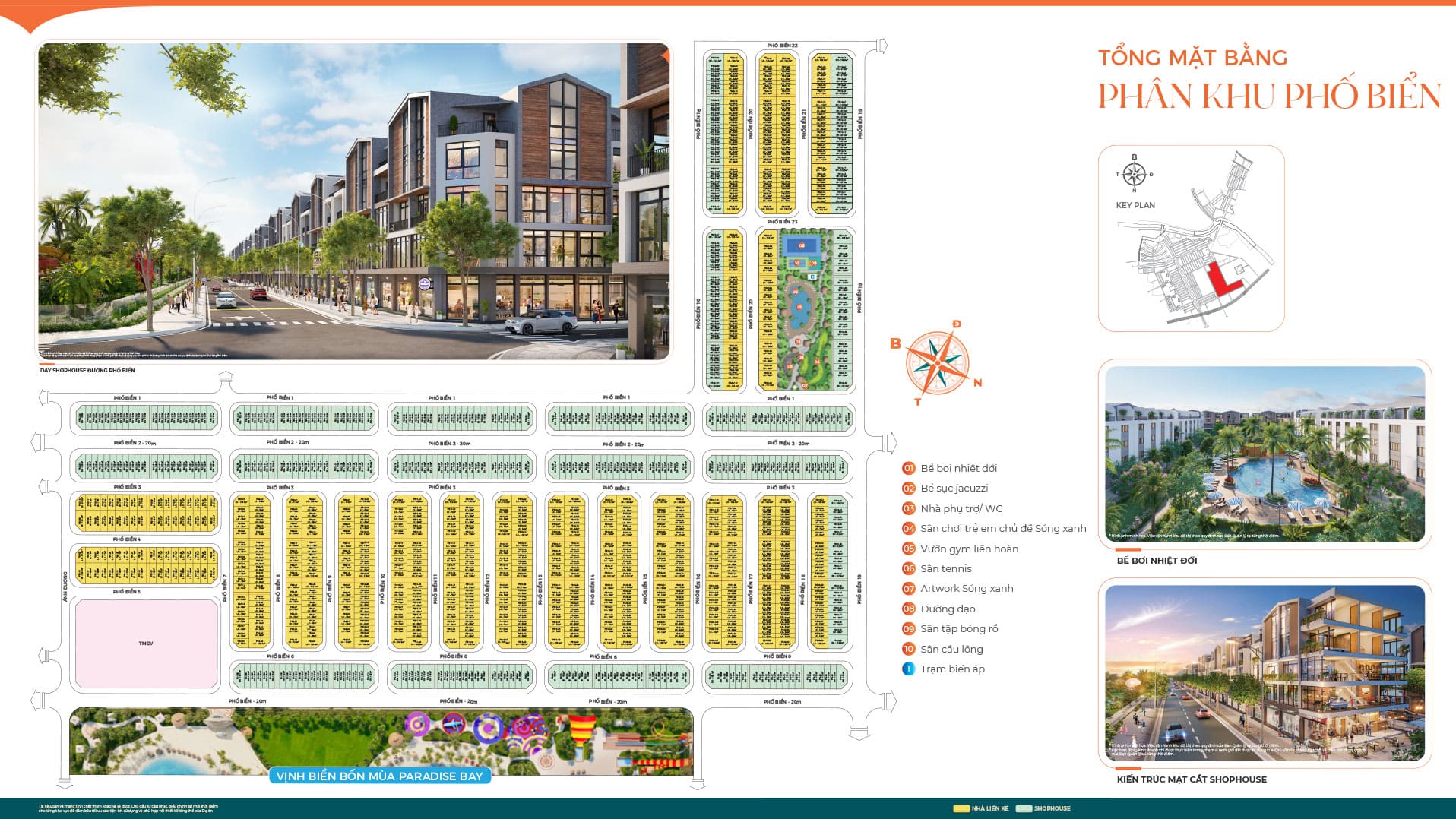 Mặt bằng phân khu Phố Biển Vinhomes Ocean Park 3 The Crown 1
