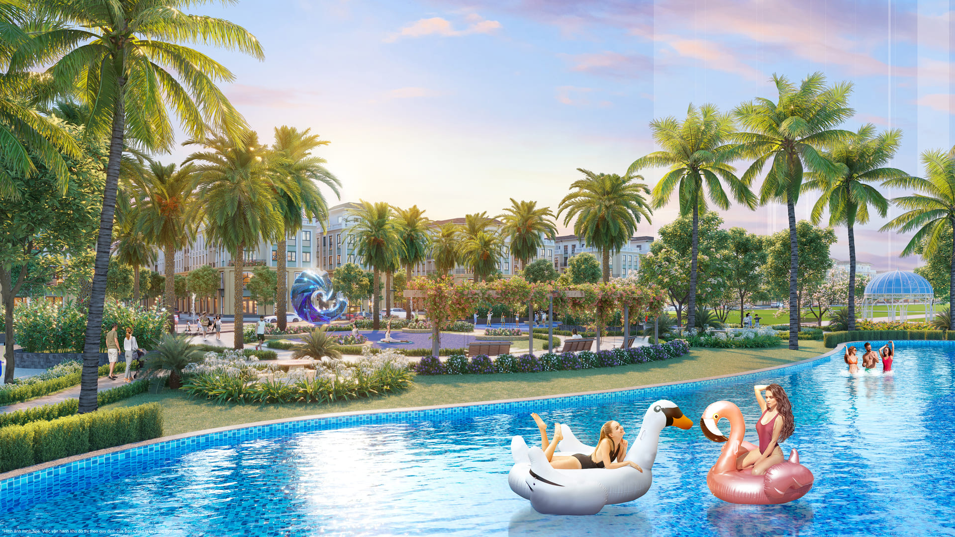Tiện ích phân khu thời đại Vinhomes Ocean Park 3 The Crown